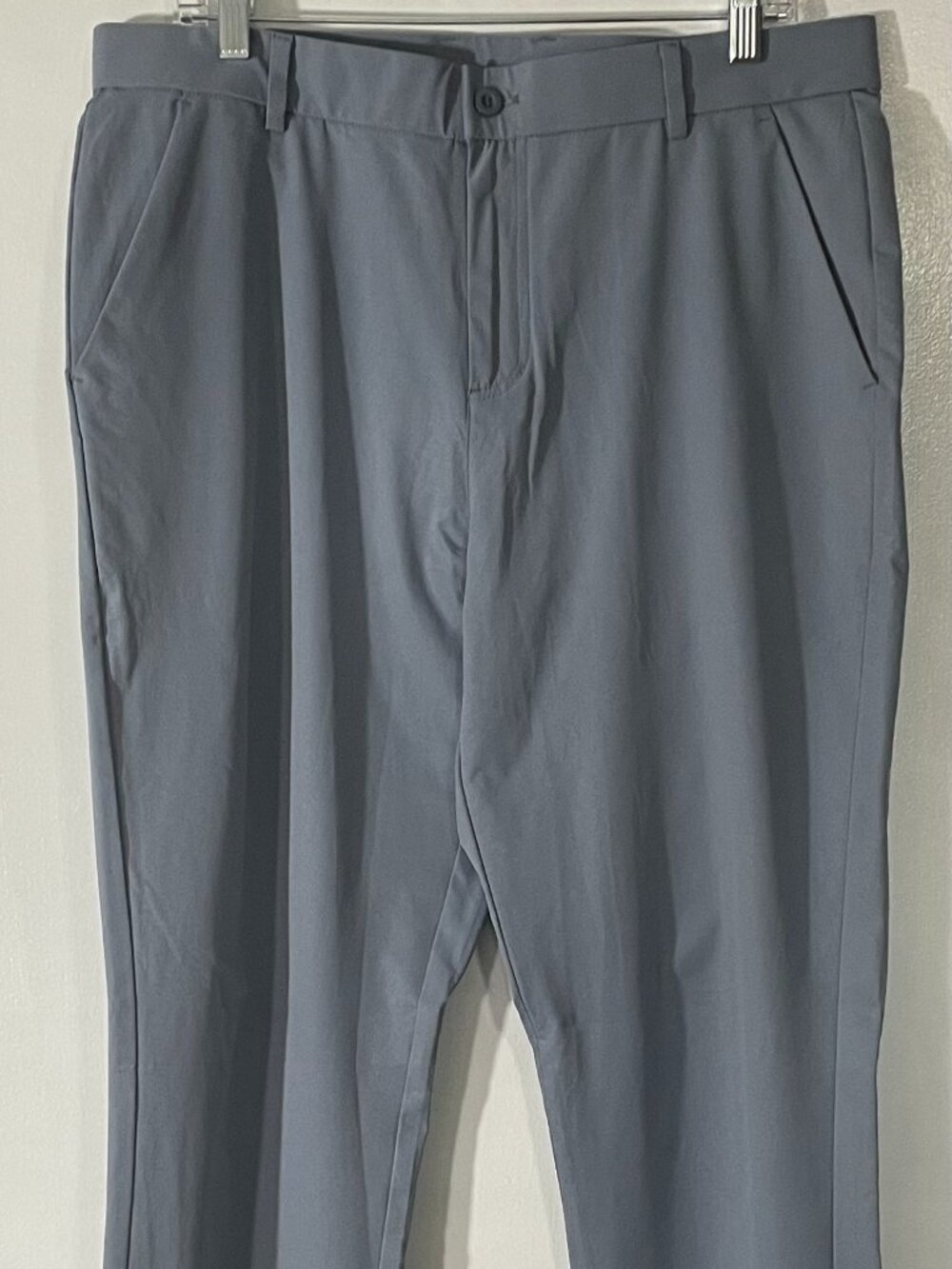 Libin Men’s Light Blue Dress Pants Size 34W x 32L Lightweight Polyester Great